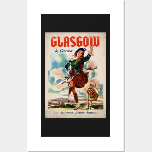 Retro poster - travel - vintage - Glasgow Posters and Art